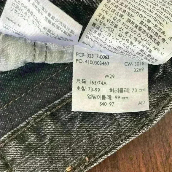 Levi's 501 Black Denim High Waisted Cut Off Jean Shorts , Size: 29, wash black - Picture 5 of 10